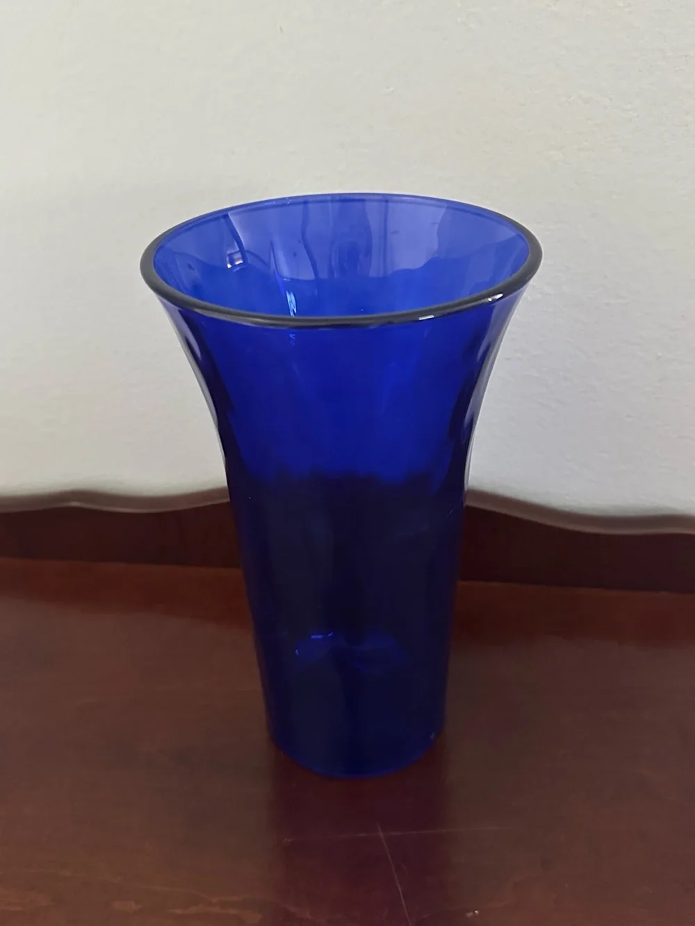 Cobalt Blue Decorative Glass Vase - Home Accents